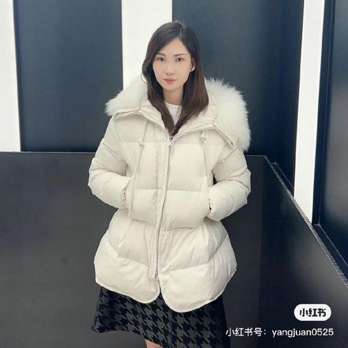 몽클레어 여성용 로쿠스텔 패딩 MC3716 화이트