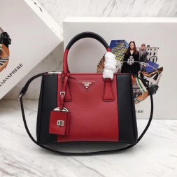 프라다 18S/S 갤러리아 토트백 1BA863 블랙&레드