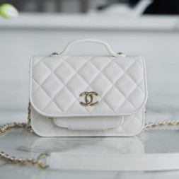  샤넬 어피니티 WOC 캐비어 미니 체인백 AP2914 화이트