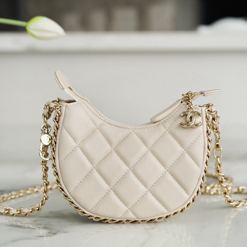  샤넬 램스킨 체인백 AS2303 베이지