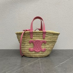 셀린느 트리오페 라피아 스몰 바스켓백 194002-2