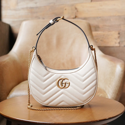 구찌 하프문 미니 숄더백 699514 화이트