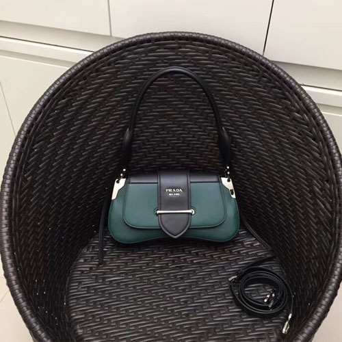 프라다 시도니 가죽 숄더백 1BD168 그린