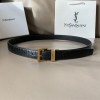 입생로랑 신상 벨트 Ysl9006  블랙  금장