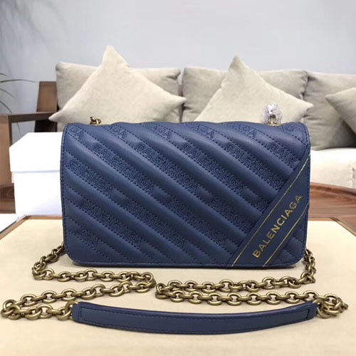 발렌시아가 블랭킷 체인 미니백 502027 네이비