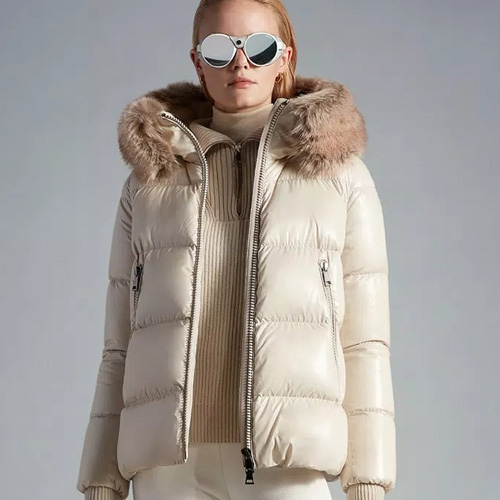 몽클레어 여성용 라이체 패딩 MC3603 아이보리 유광