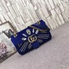 구찌 신상 마몬트 벨벳 숄더백 443497 블루