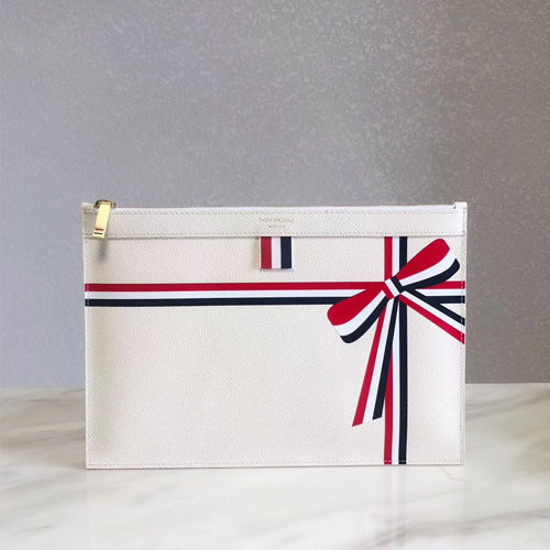 톰브라운 신상 미듐 클러치백 T33262 화이트