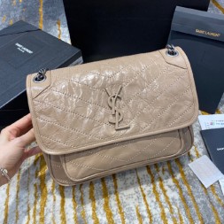 입생로랑 니키 미듐 숄더백 498894 빈티지 베이지