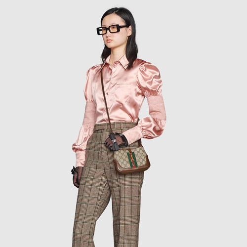 구찌 재키 1961 미니 호보백 637092 브라운