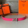 에르메스 신상  벨트 XTY181  핫핑크 은장