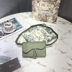 디올 송아지가죽 새들 클러치백/벨트백 S5619 그린