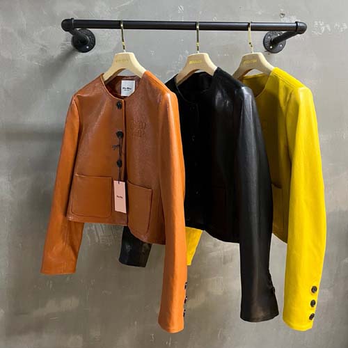 미우미우 여성용 가죽자켓 MIU0023