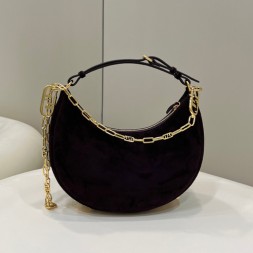 펜디 그라피 스몰 숄더백 8BR798 다크브라운