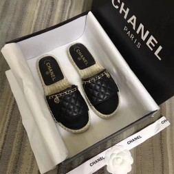 샤넬 18S/S 신상 슬리퍼 G33155 블랙