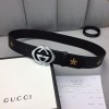 구찌 신상 벨트 234205  블랙 은장