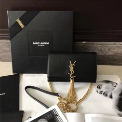 입생로랑 신상 테슬 체인 크로스백 452159 블랙 금장