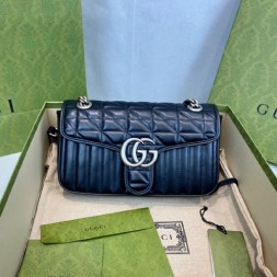 구찌 GG 마몽 스몰 숄더백 443497 블랙