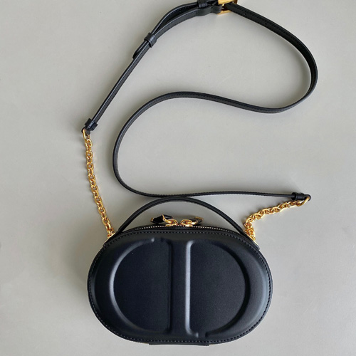 디올 CD Signature 오벌 카메라 백 S2201 블랙