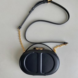 디올 CD Signature 오벌 카메라 백 S2201 블랙