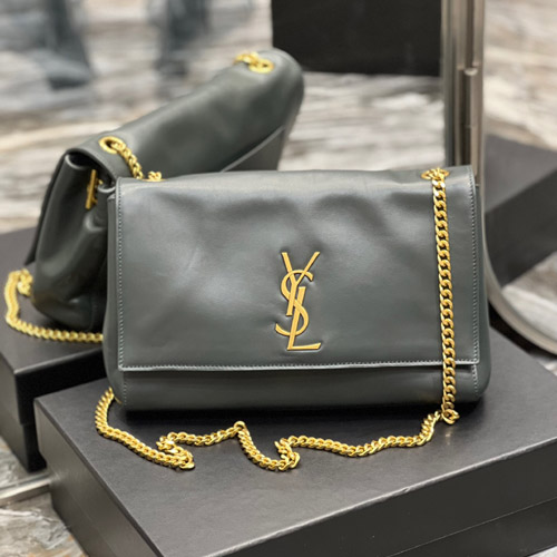 생로랑 케이트 미디움 리버서블 숄더백 553804 양면용 그레이