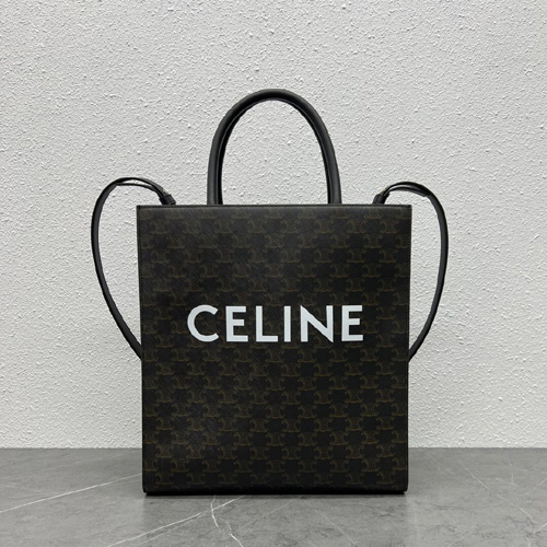 셀린느 트리오페 미디엄 버티컬 카바스 백 194432 블랙