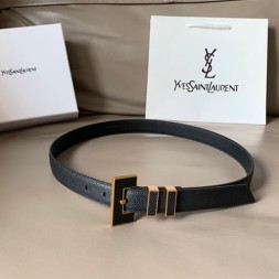 입생로랑 신상 벨트 Ysl9011  블랙  금장