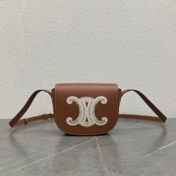 셀린느 트리오페 폴코 백 198263 카멜