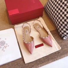 발렌티노 락스터드 슬링백 발레리나 SW2S0H13 라이트 코랄