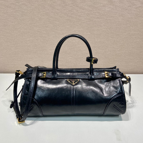 프라다 미디움 탑핸들백 1BA426A 블랙