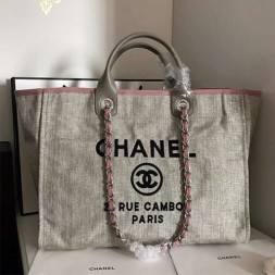 샤넬 도빌백 라지  A57067 그레이