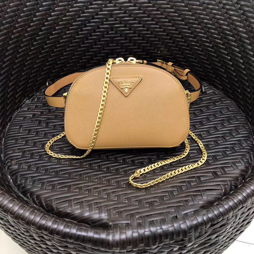 프라다 사피아노 벨트 크로스백 1BL023 브라운