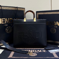 펜디&베르사체 콜라보 선샤인 미디엄 쇼퍼백 FD8266 블랙