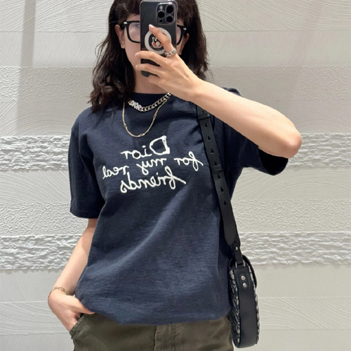 디올 남여공용 반팔티 D84388 네이비