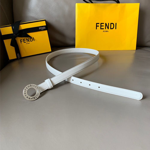 펜디 여성용 신상 벨트 FD2212  화이트  은장