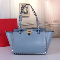 발렌티노 스몰 사이즈 락스터드 백 ZW2B0037 블루 민자 금장