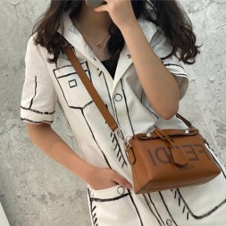 펜디 미니 바이 더 웨이 보스턴 백  8BL1455 브라운