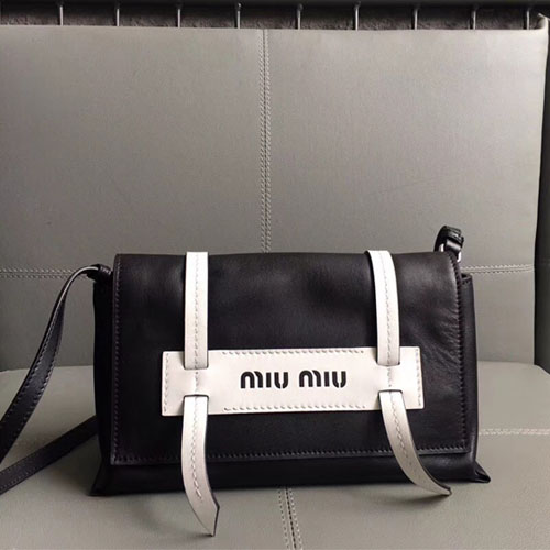 미우미우 그레이스 럭스 숄더백 5BD075 블랙