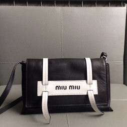 미우미우 그레이스 럭스 숄더백 5BD075 블랙