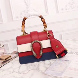 구찌 디오니서스 미니 뱀부 탑핸들백 523367 멀티 레드