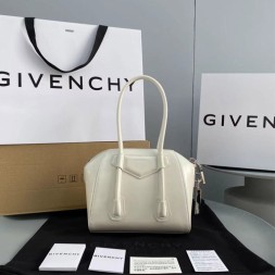 지방시 복스 가죽 미니 안티고나 락 백 23811 크림