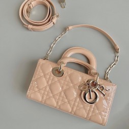 디올  LADY D-JOY 스몰백 M0613 유광 핑크