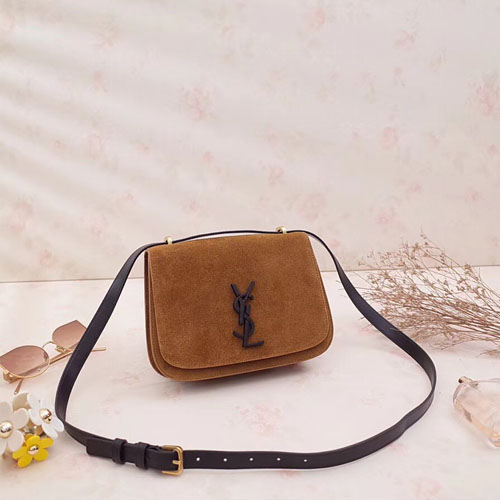 입생로랑 18S/S 스몰 스폰티니 사첼백 512853 브라운