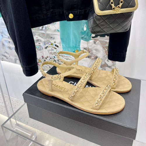 샤넬 신상 샌들 G34313 베이지