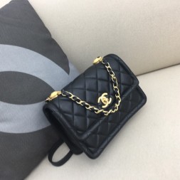 샤넬 20FW 신상 플랩백 22CM  AS2022 램스킨 블랙