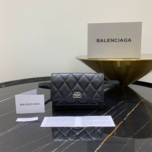 발렌시아가 퀼팅 벨트백 92930 블랙