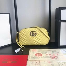 구찌 GG 마몽 스몰 숄더백 447632 옐로우