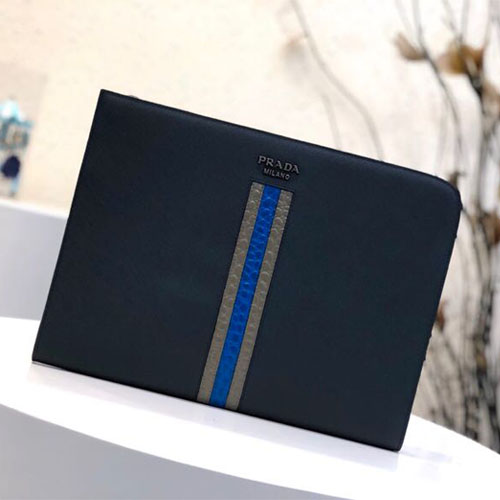 프라다 사피아노 신상 클러치백 2VN003 네이비