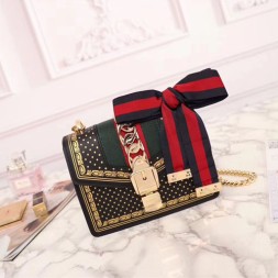 구찌 신상 실비 미니 체인백 431666 블랙