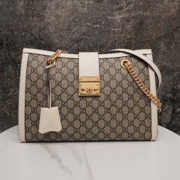 구찌 GG 패드락 미디엄 숄더백 479197 화이트